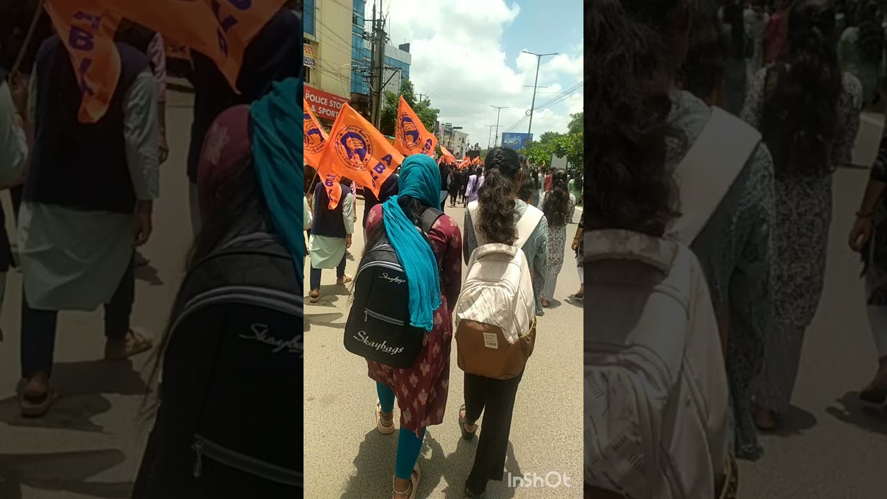#ABVP#Revanth reddy #free Reimbursement #Rally at Ambedkar stachue #our big family #students
