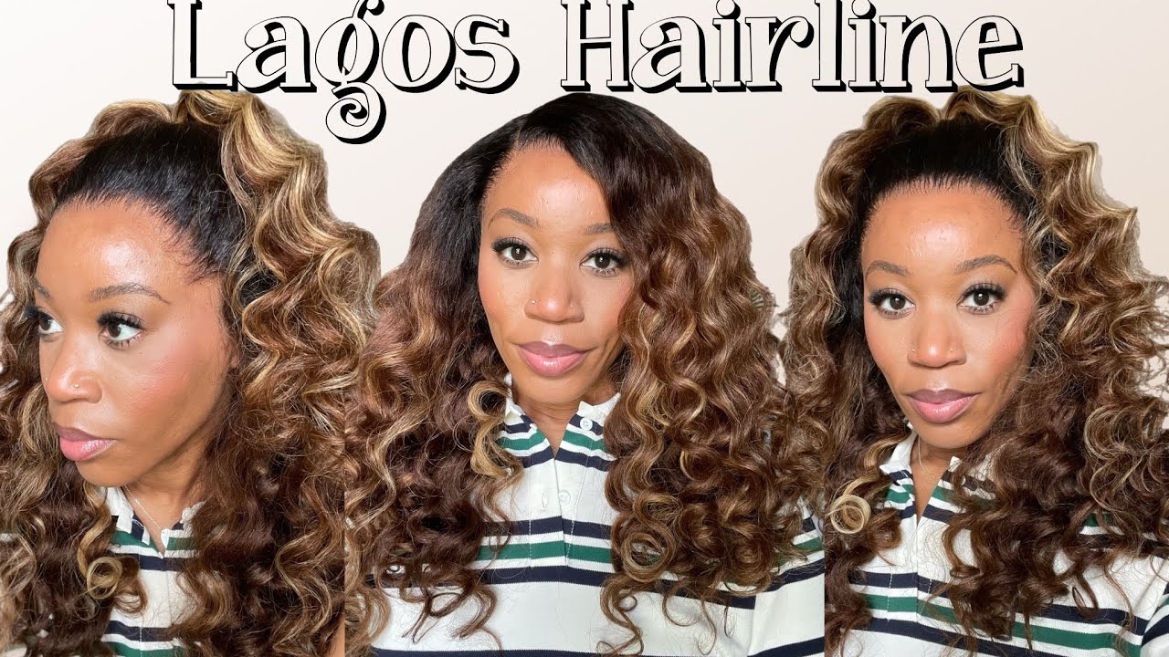 Lagos HAIRLINE 👀 | 12X6 READY to Wear |Caramel HIGHLIGHTED Natural Curls | Ft. WOWAFRICAN