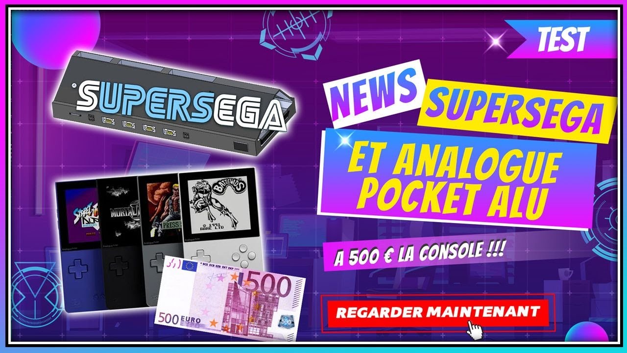 SuperSega FPGA  l'interface et Analogue pocket alu  a 500 €
