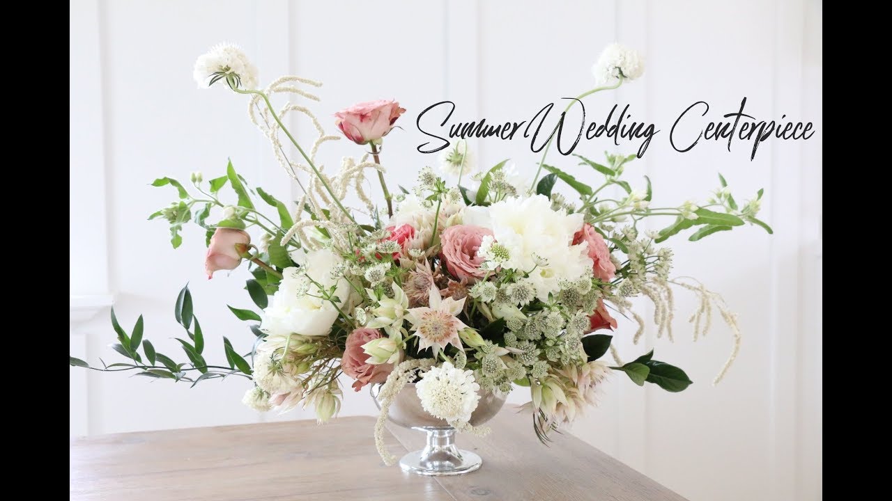 HOW TO MAKE A WEDDING CENTERPIECE | SUMMER INSPIRED