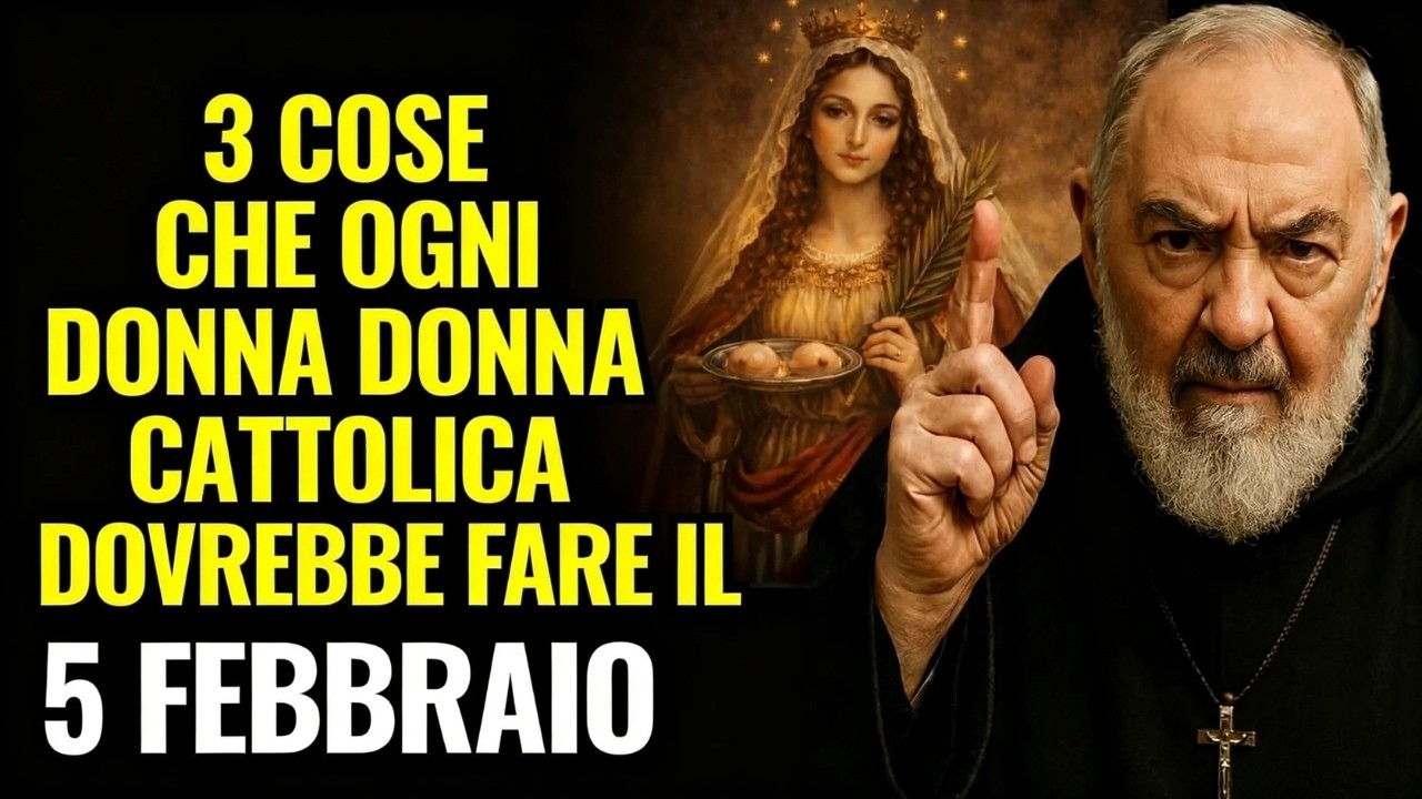Padre Pio: O que toda mulher católica não deve deixar de fazer na festa de Santa Ágata