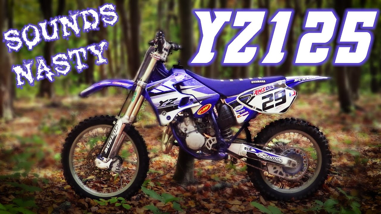 2001 YZ125 raw 2 stroke sounds