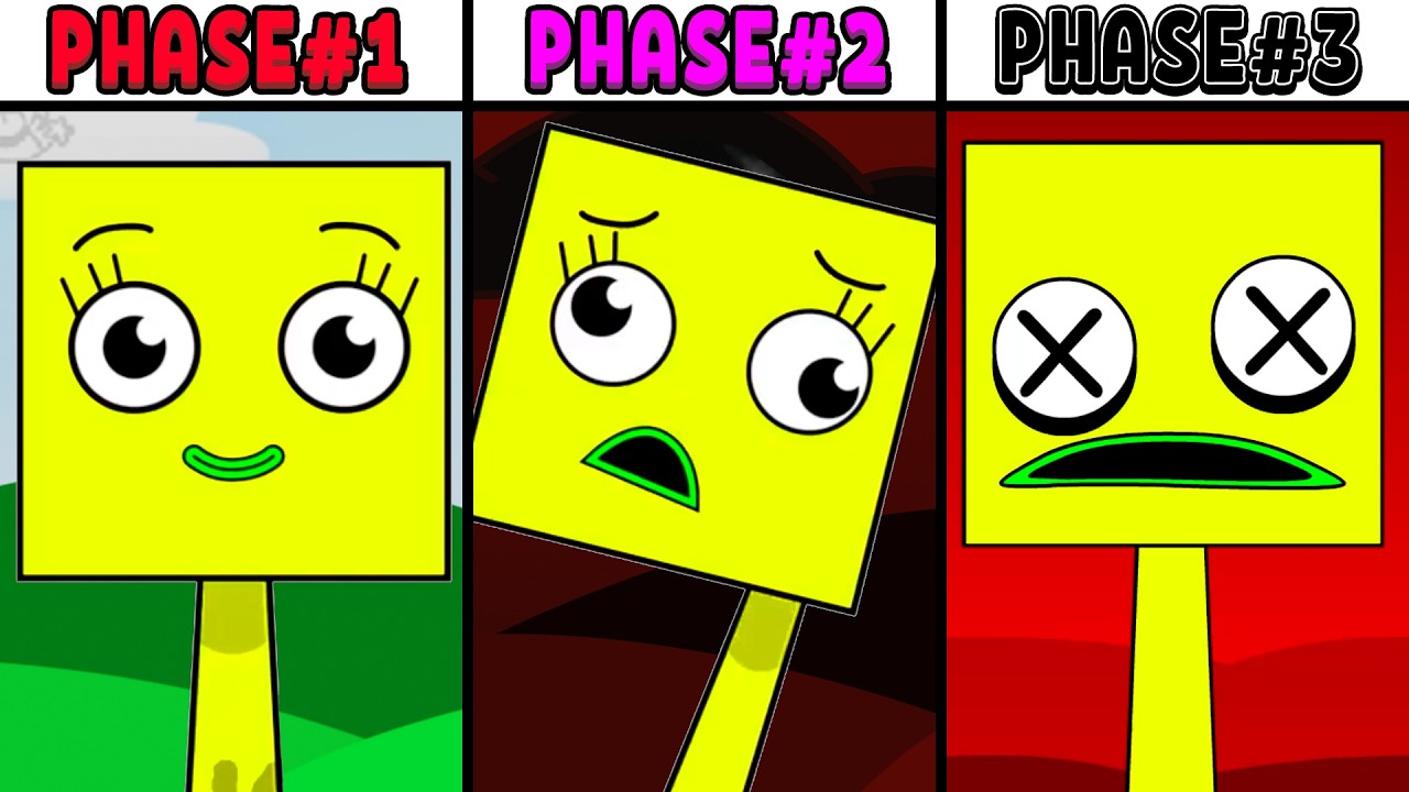 All Phases in New Incredibox Sprunki Oc of Sally Square: From Phase 1 to Phase 3