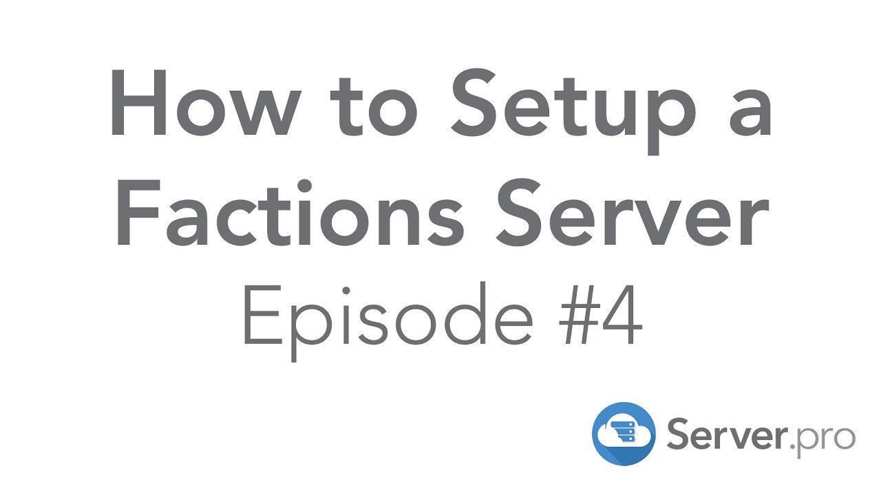 How to Setup a Factions Server | Episode #4 - Minecraft Java
