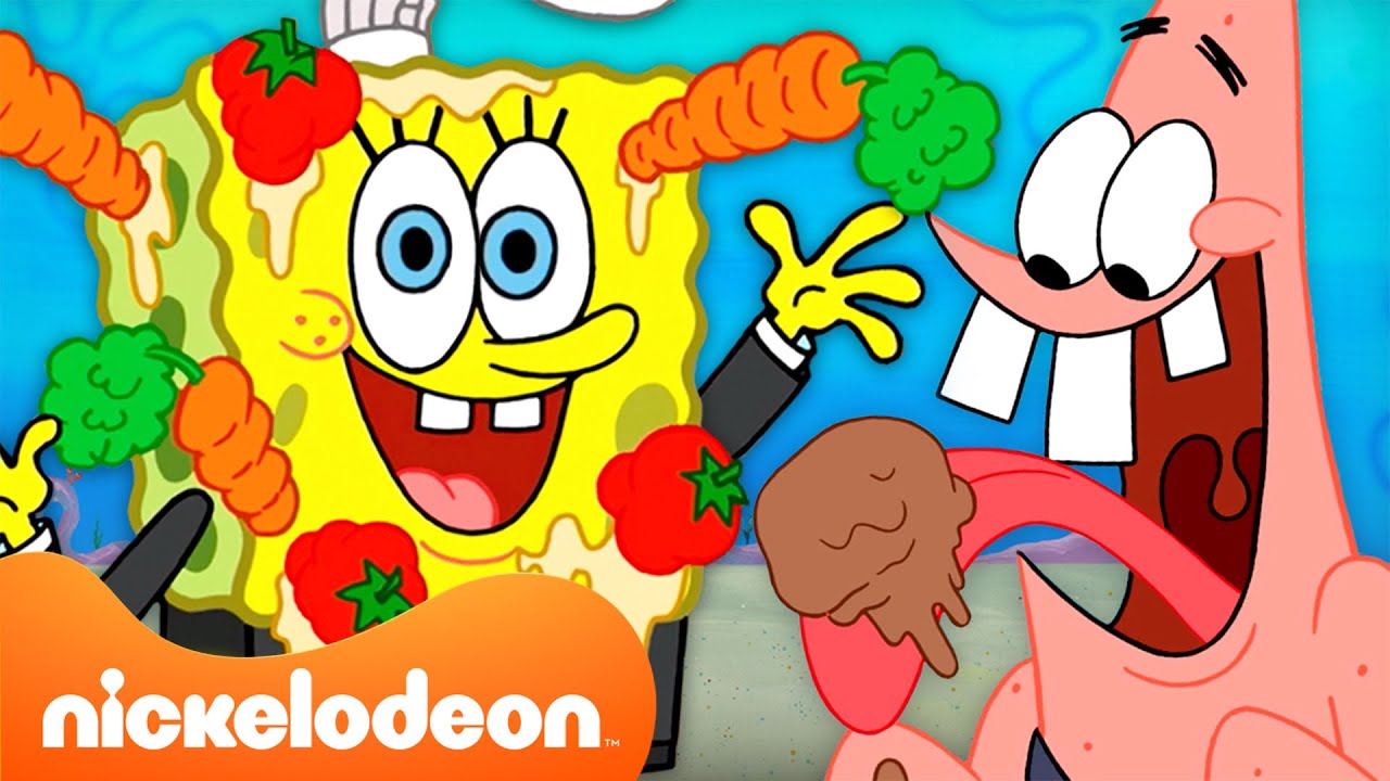 سبونج بوب | أكثر الأطعمة فوضوية على الإطلاق في سبونج بوب 🍔 | Nickelodeon Arabia