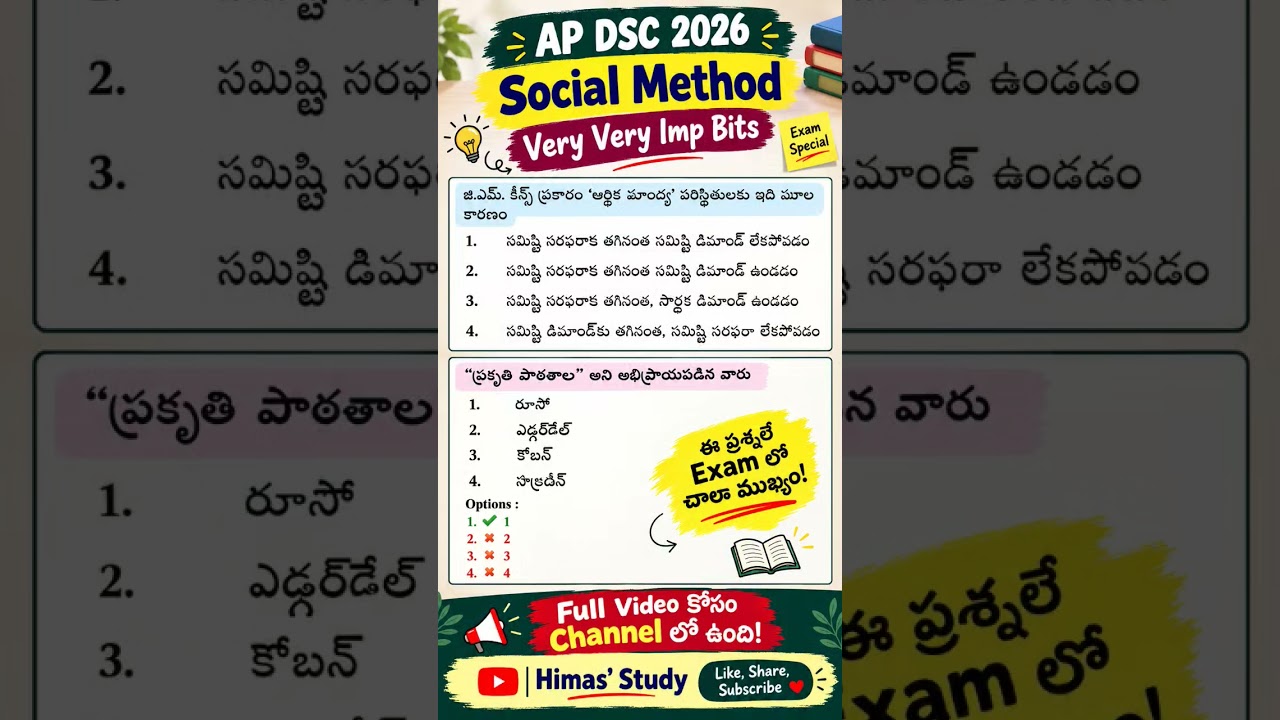 AP DSC Social Method #socialmethodbits #dscsocial #aptet2026 #dsc2026 #trending #shorts