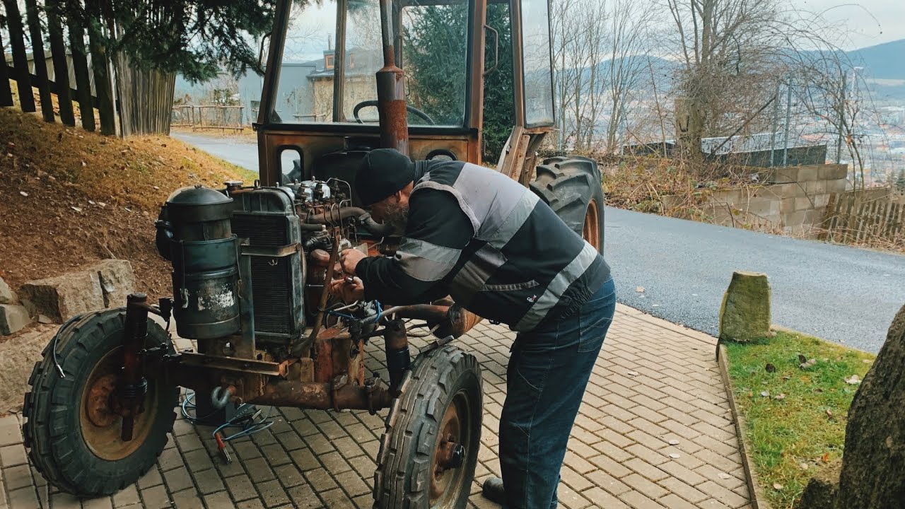 ZETOR 3011 | 1965 | #20 | Repase rozdělovače brzd a nový brzdový válec + start motoru
