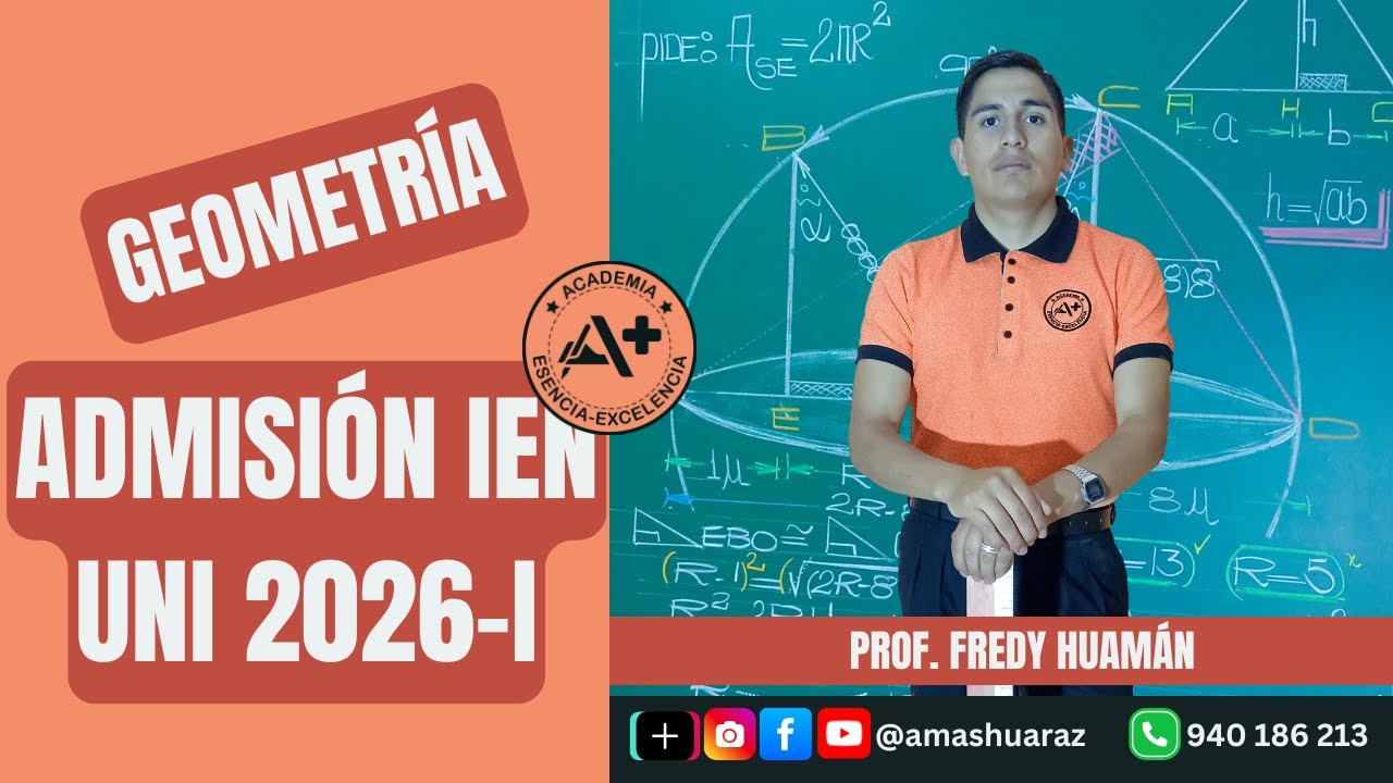 🔥 IEN UNI 2026-1: Problema Típico Resuelto por Fredy Huamán | Técnicas para Ingresar a la UNI