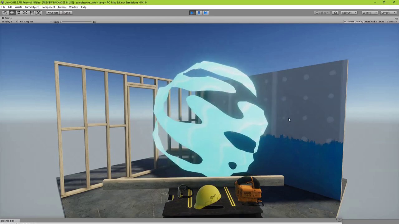 Water ball explosion using shader graph Unity 3D