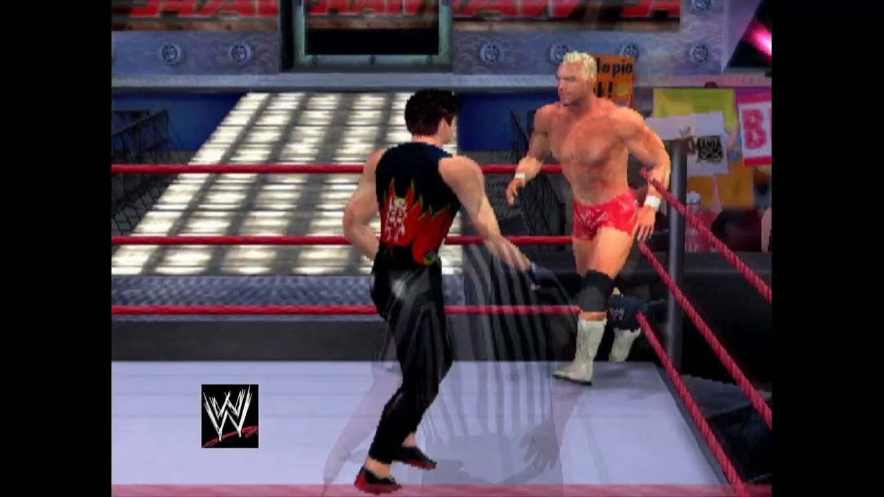 WWE Smackdown sym ps2 game RAW Billy Gunn vs BoyL 2003 part 2