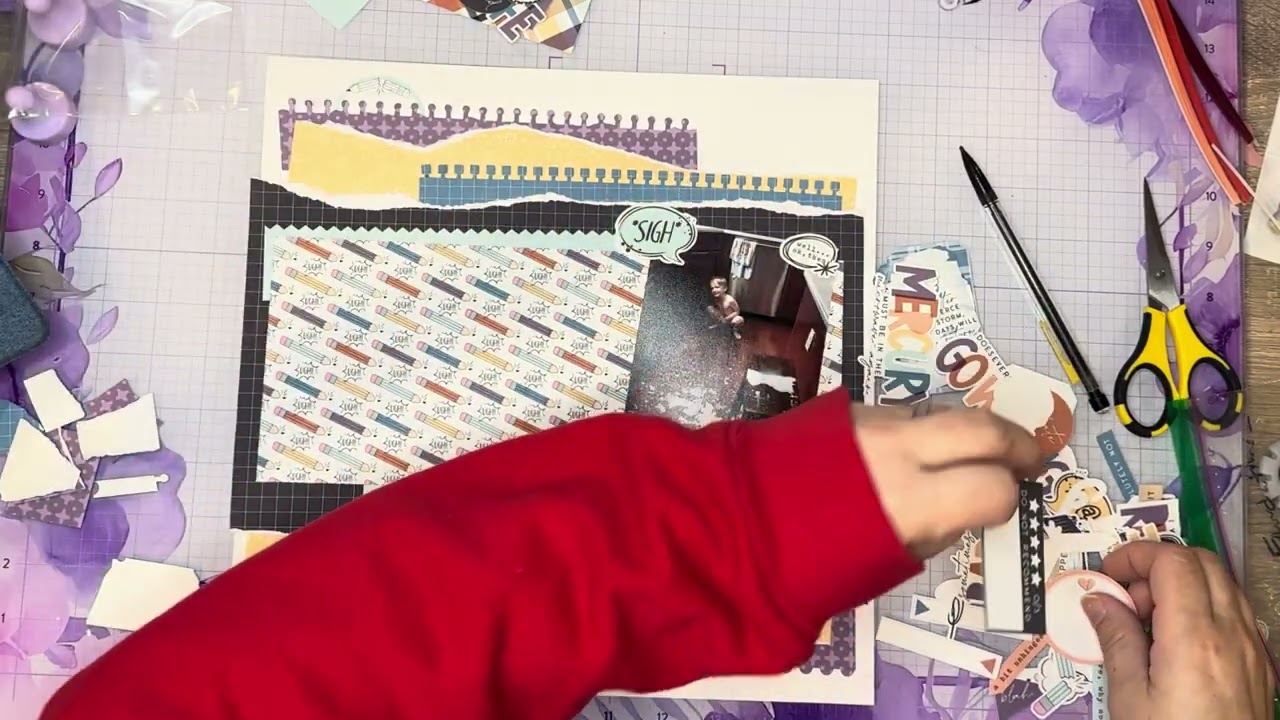 Седьмой день #30dscbl20 с использованием коллекции Plot Twists от Traci Reed Designs.