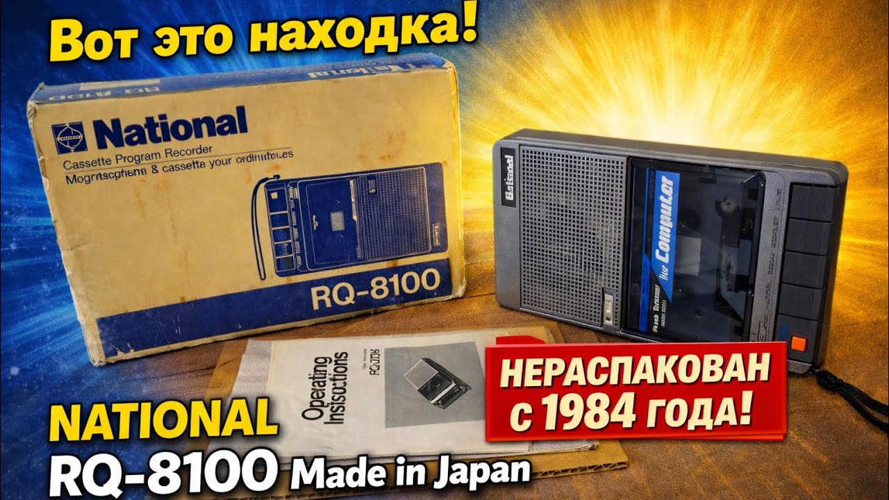 ВОТ ЭТО НАХОДКА | ОН ПРОЛЕЖАЛ В КОРОБКЕ 42 ГОДА | NATIONAL RQ-8100 | РАСПАКОВКА📦