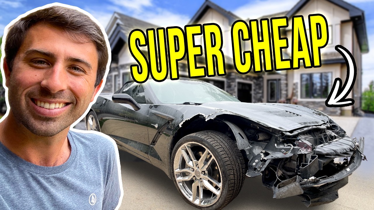 Rebuilding A Totaled $18,000 Chevy Corvette C7 Stingray 3LT