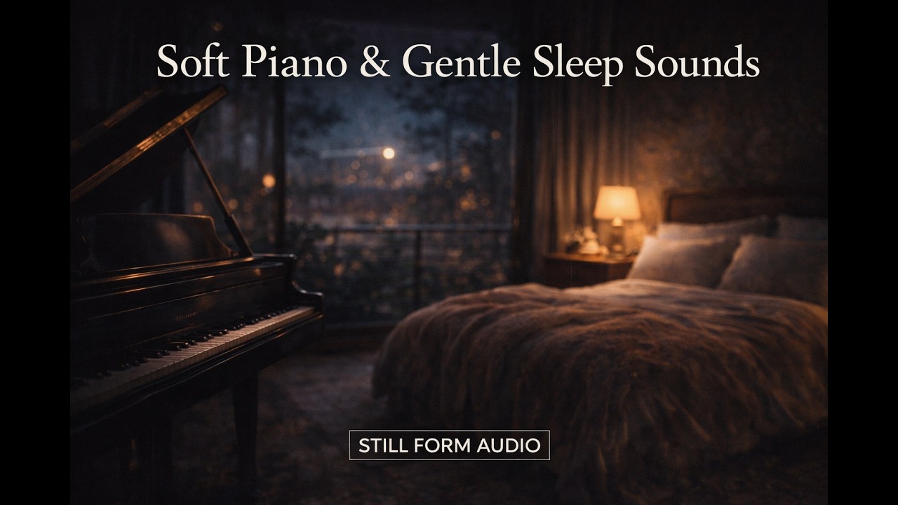 10 Hours of Soft Piano & Gentle Sleep Sounds – Deep Night Calm