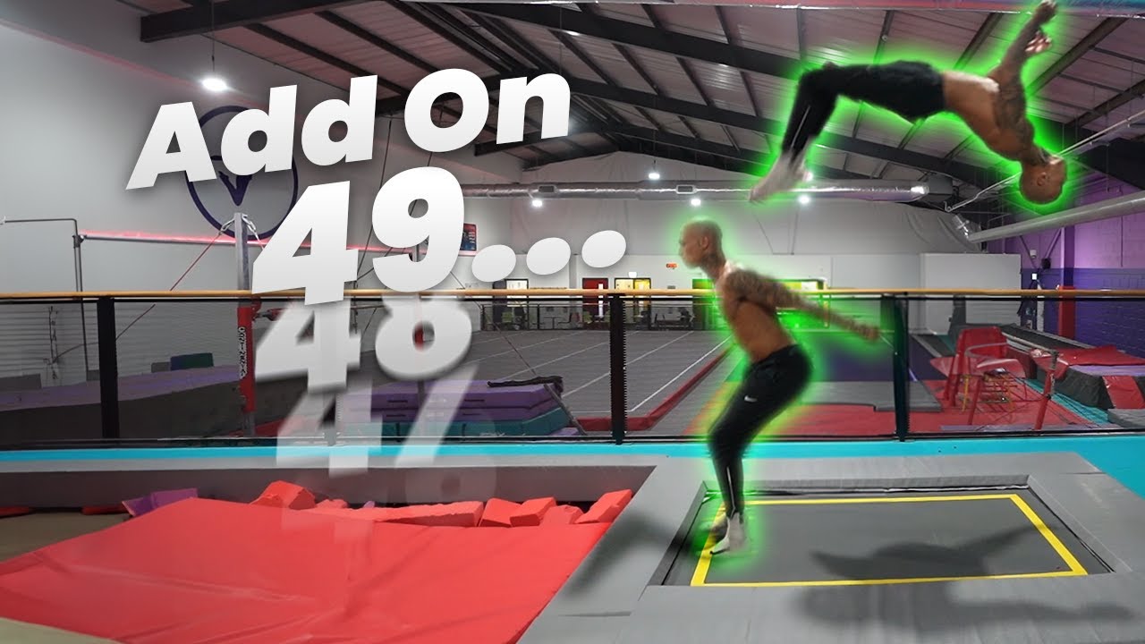 Gymnastics Add On!  - add a flip each time …..