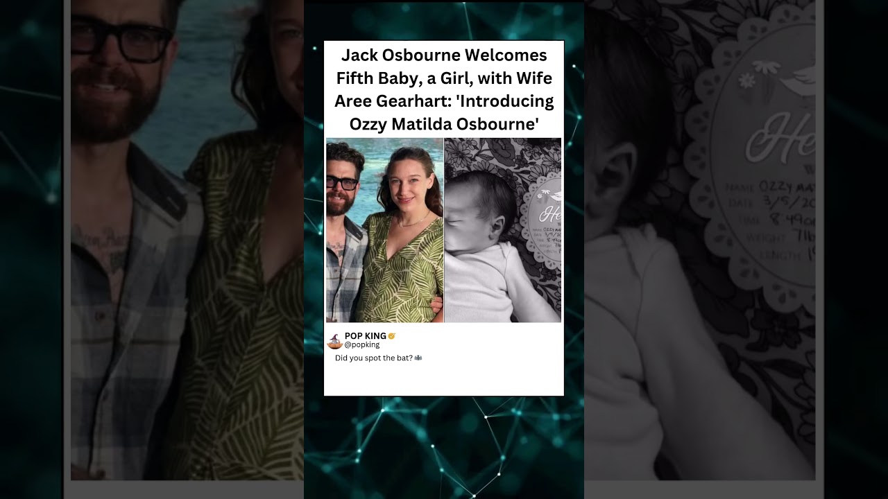 Jack Osbourne&rsquo;s Heartbreaking Tribute Name for His #jackosbourne  #ozzyosbourne  #celebritybabies