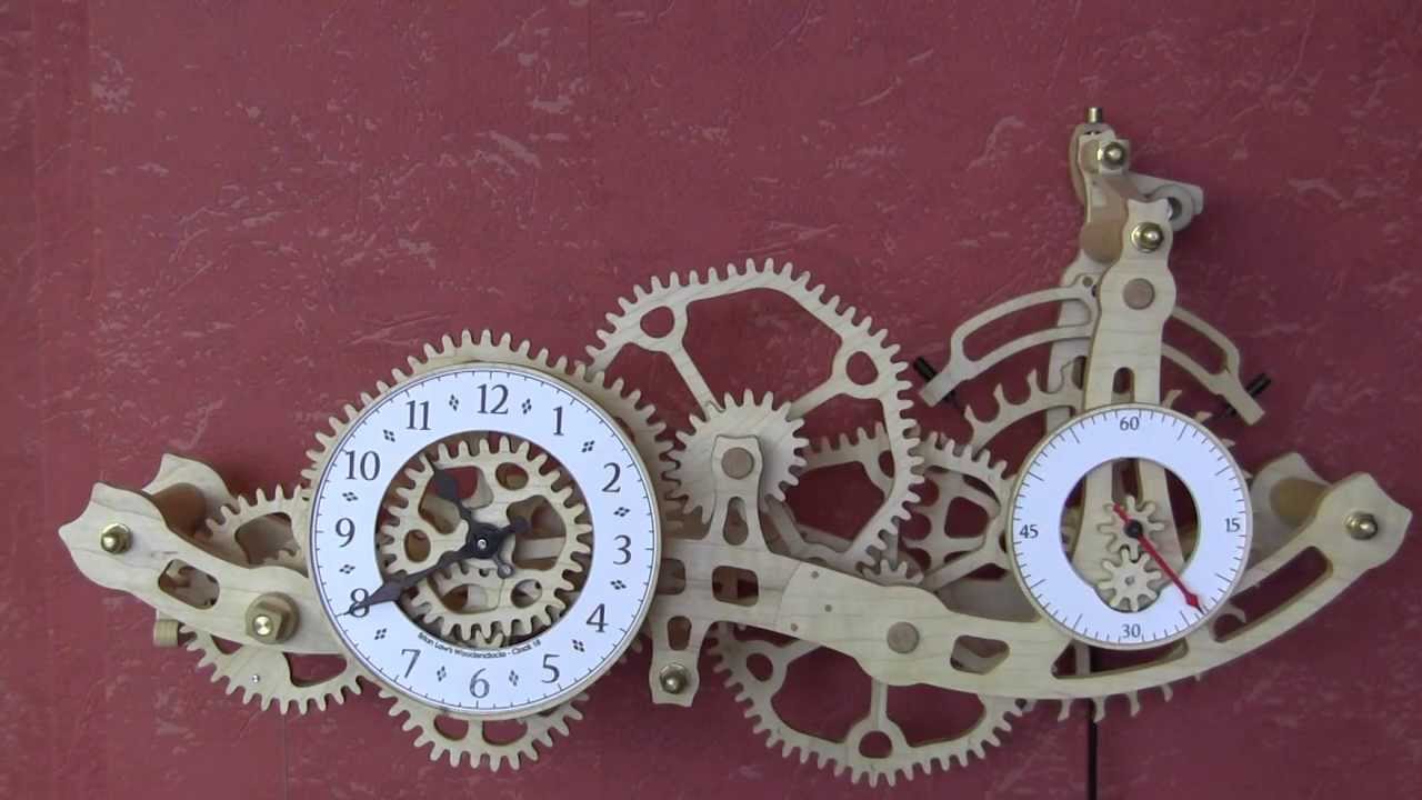 Brian Law's Woodenclocks-Clock 18 Clock with Non-Circular Gears