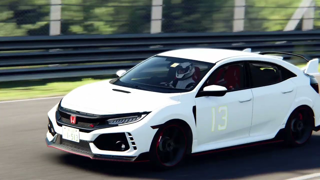 Honda Civic Type R FK8 (MFGhost Edition) Nurburgring lap (Assetto Corsa)