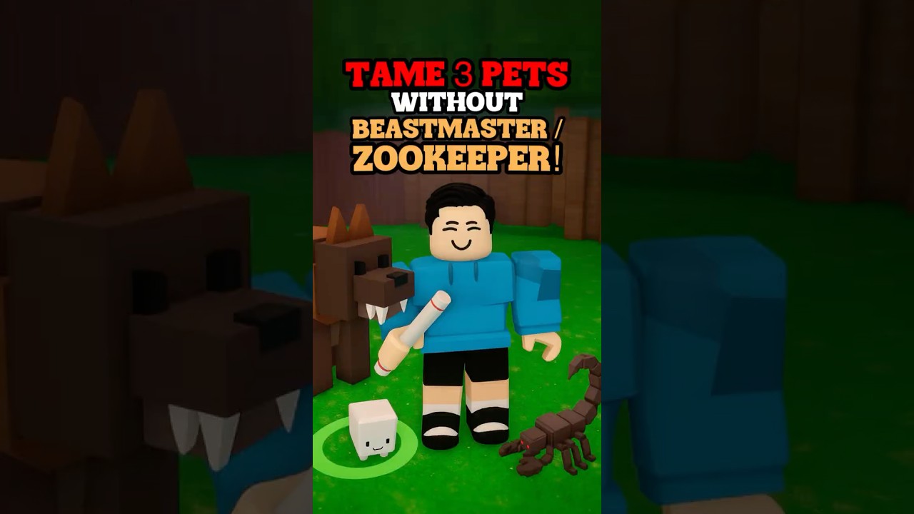 TAME 3 PETS AT ONCE WITHOUT BEASTMASTER OR ZOOKEEPER!😎🔥 (99 Nights in the Forest)