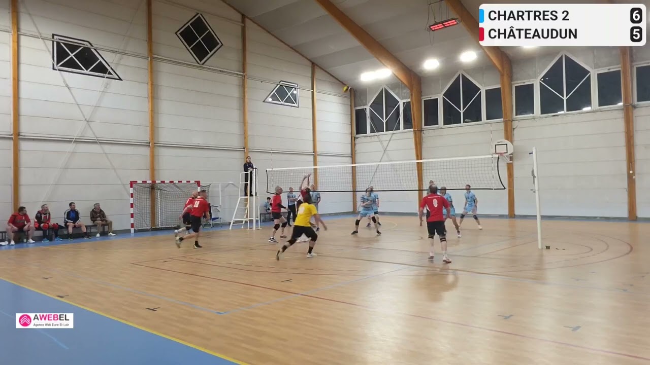 Championnat départemental masculin: C'Chartres Volley 2 / Châteaudun Volley-ball