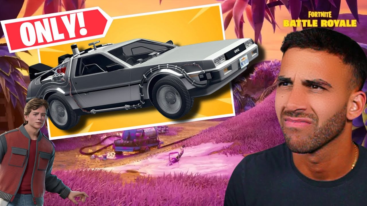 Добыча из DeLorean в Fortnite *ТОЛЬКО в задании 7 главы!