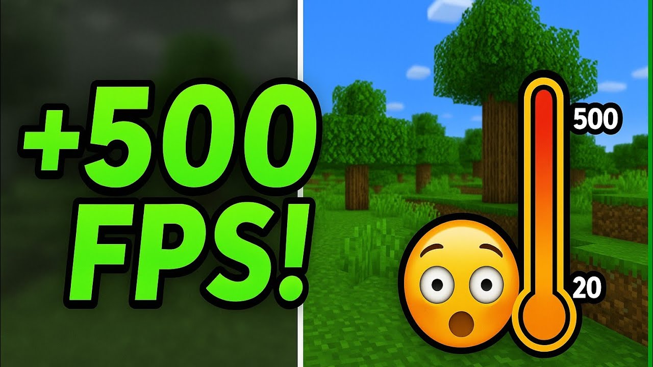 AUMENTE o FPS do MINECRAFT AGORA! Sem Travar, Liso Igual Água!
