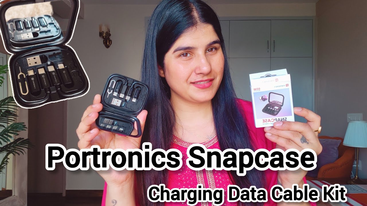 Portronics Snapcase Multifunctional Charging Data Cable Kit 