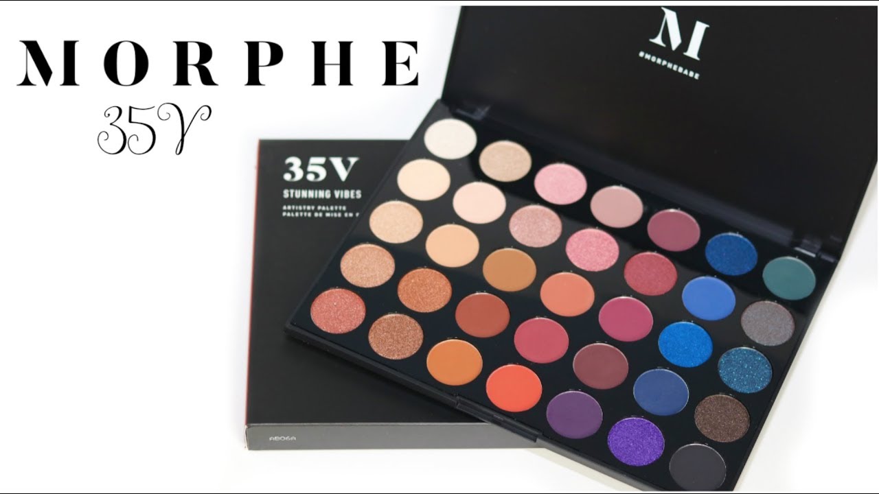 Morphe 35V Stunning Vibes Eyeshadow Palette | SWATCHES