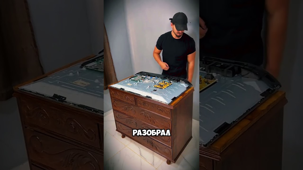 Что он сделал с разбитым телевизором 🤯(demunershow on TT)