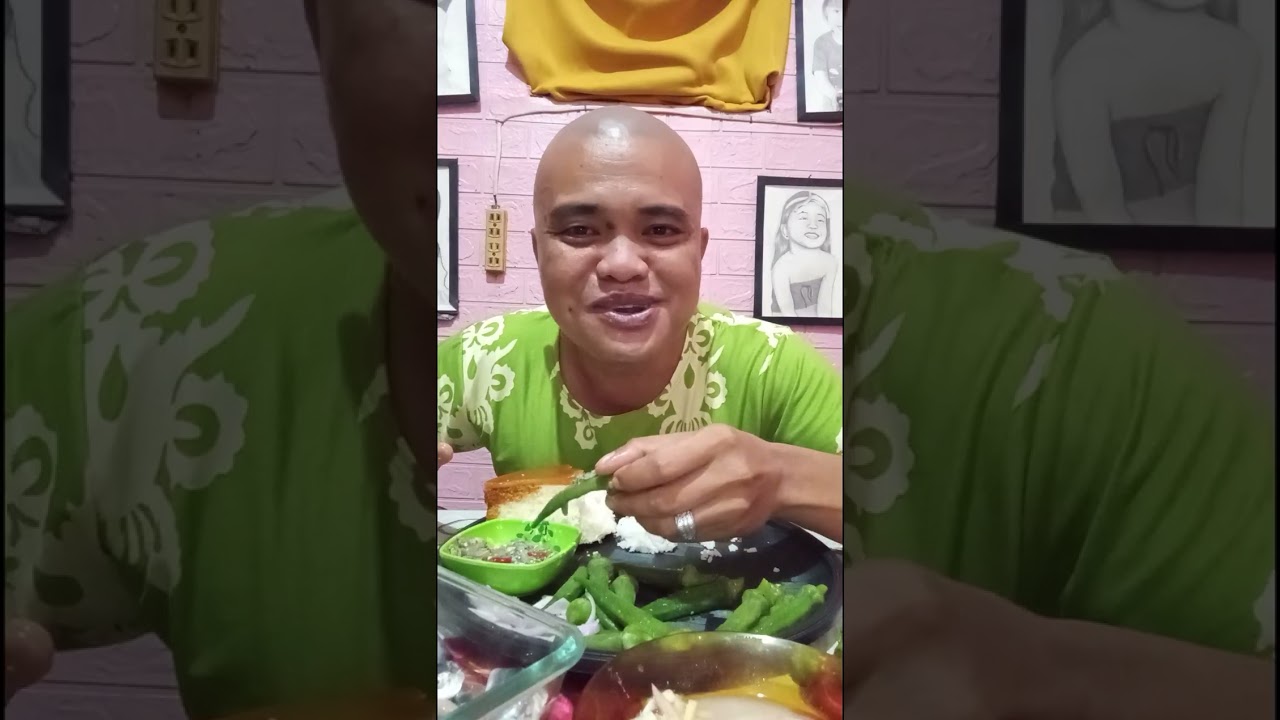 Half kilo fresh Okra and eggplant with ginamos at Kinilaw na isda Mukbang.