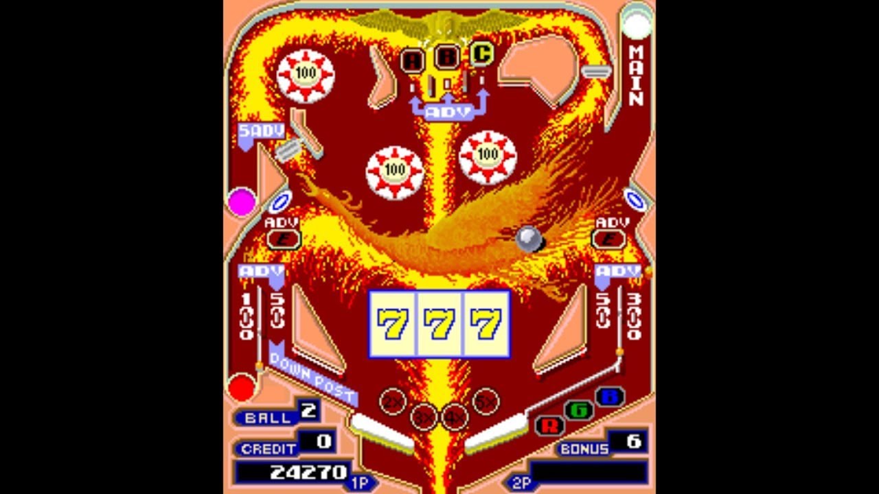Pinball Action [Arcade Gameplay] (1985) Tehkan {set 1}