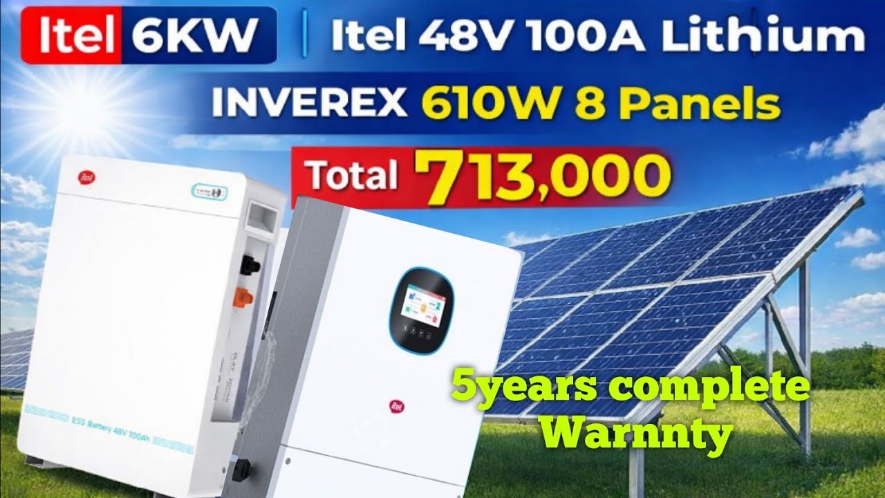 Itel 6kw ip66#itel inverter with itel lithium battery#6kw solar system#best price 6kw solar system