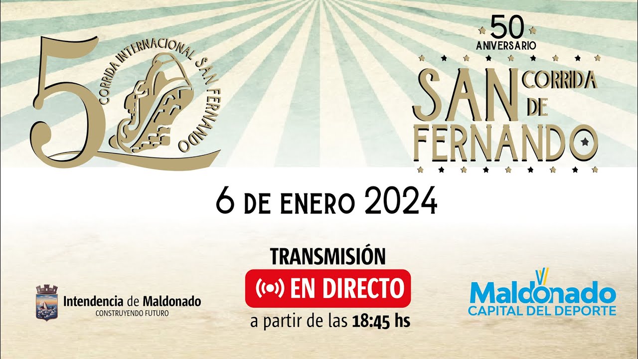 Corrida San Fernando 50º Aniversario 6 de enero 2024