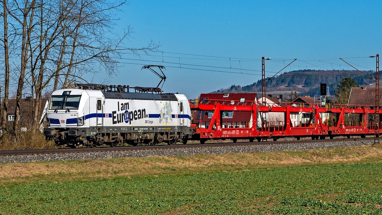 Güterzüge im Blockabstand - Raildox BR 159, Beacon ER20, ZSSK Cargo Vectron, TXL, ÖBB uvm im Maintal
