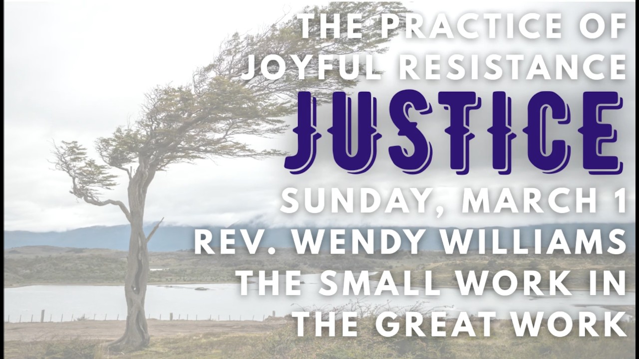 The Small Work In the Great Work, Rev. Wendy Williams