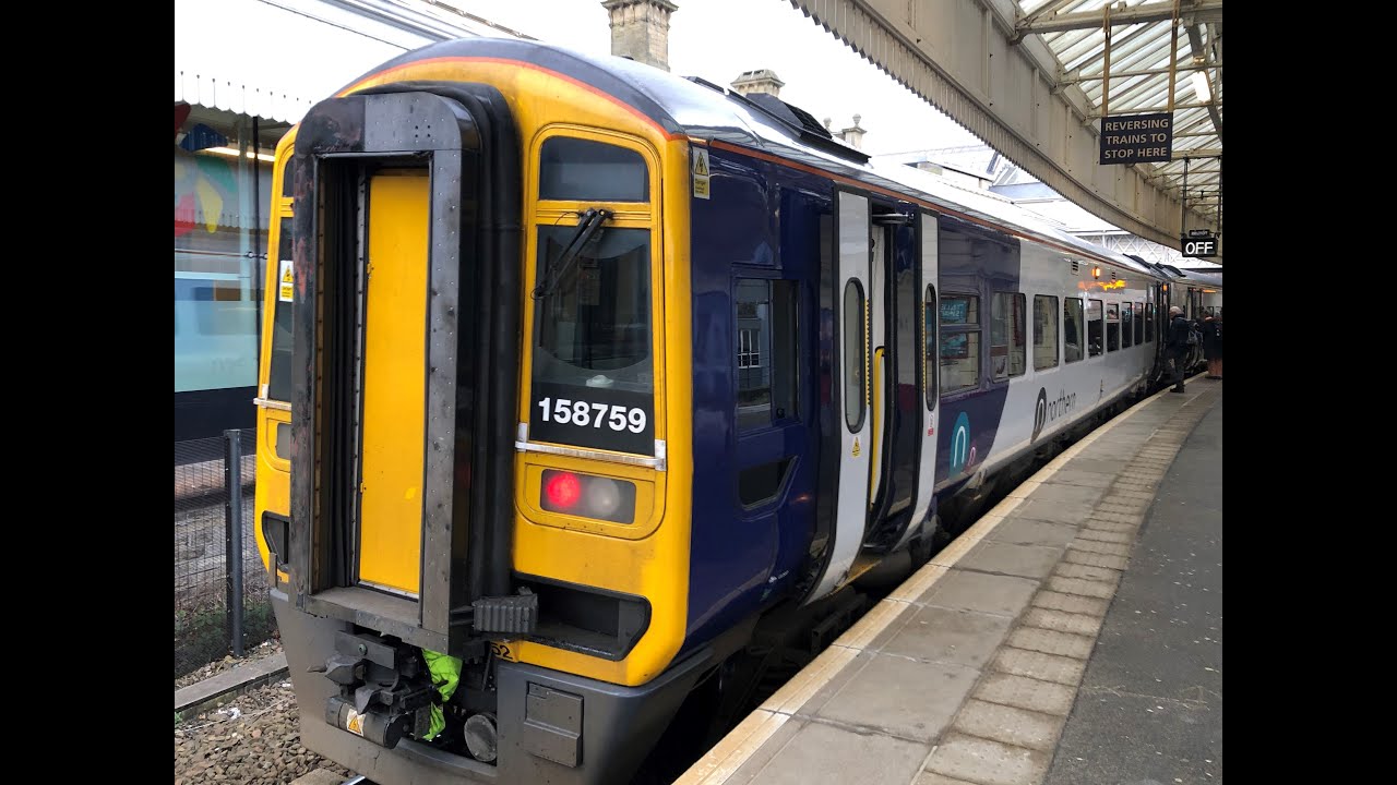 Northern 158 Trains - Hull to Halifax via Leeds Rail Ride