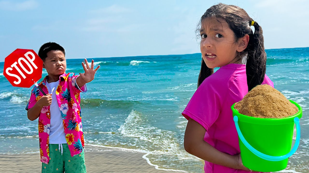 Kaden i Ellie na plaży &ndash; przygoda! Syrenka, piraci i wsp&oacute;lna zabawa