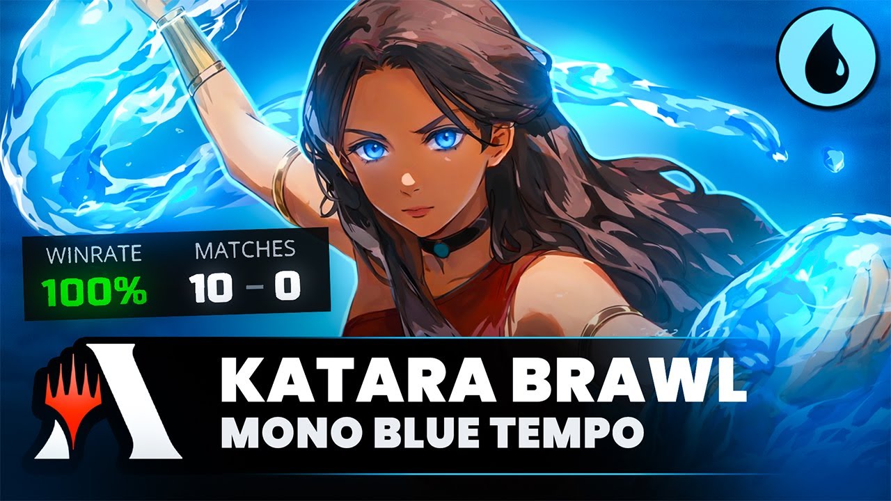 🔵 ESTOU INVICTO COM ESSE DECK! | MONO BLUE KATARA no BRAWL! (Magic Arena)