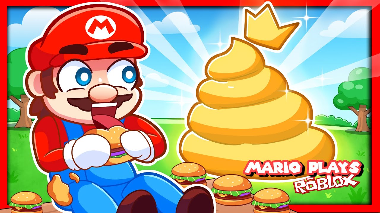 🧢 MARIO'S BIGGEST POOP IN ROBLOX! | Roblox Drop A Poop