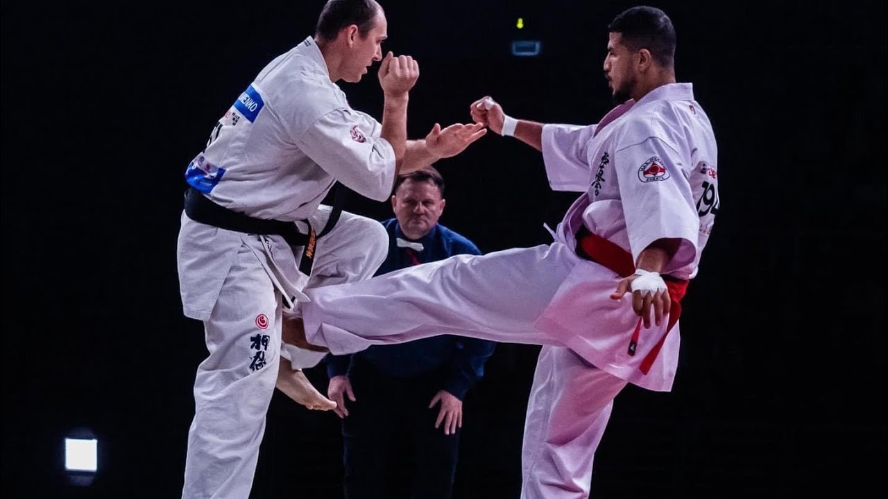 اسحاق محمد VS🇮🇶 اندري اوكرانيا 🇺🇦 في بطولة العالم بولندا كيوكوشنكاي النزال 2 Kyokushinkai Karate