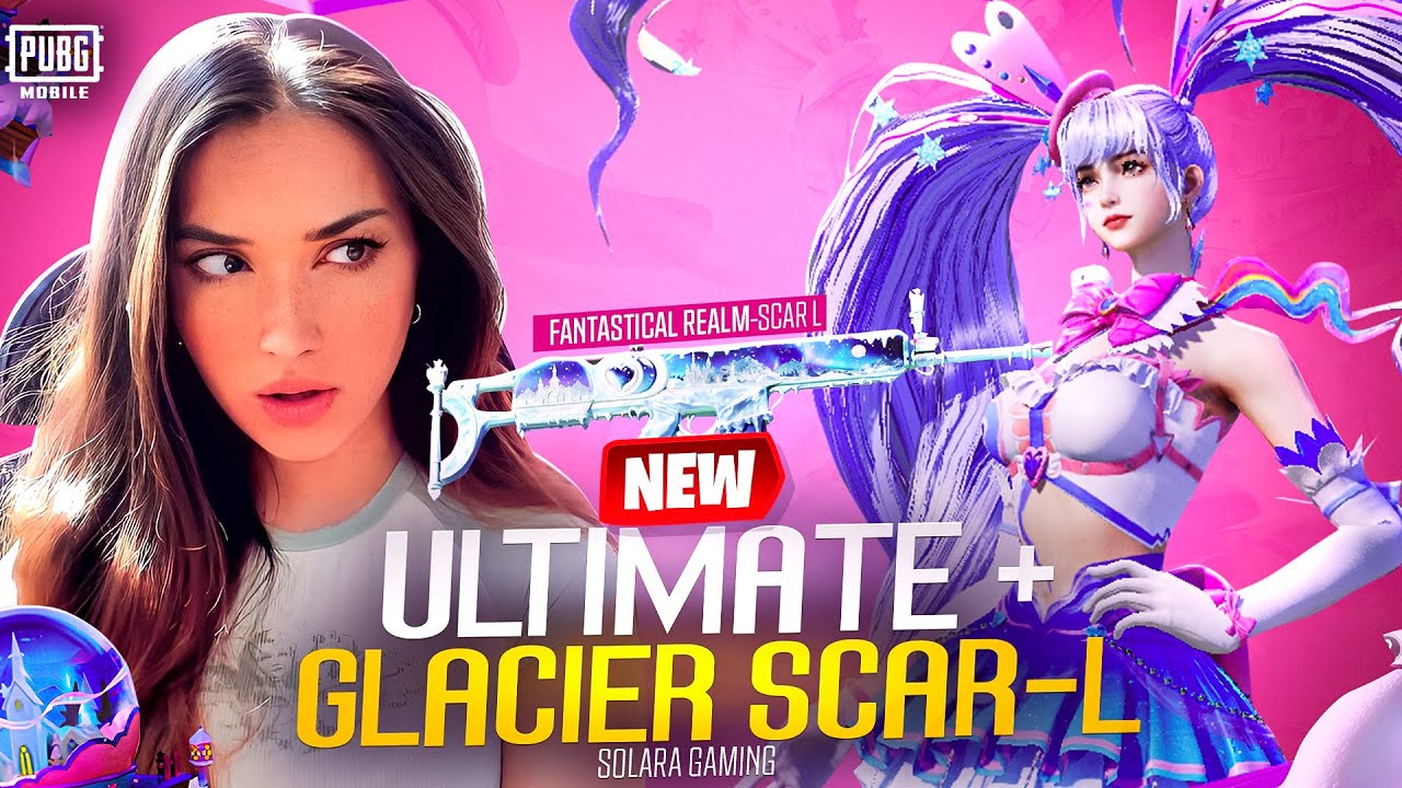 NEW GLACIER SCAR-L + SNOWSTAR SWEEHEART ULTIMATE SET || PUBG MOBILE