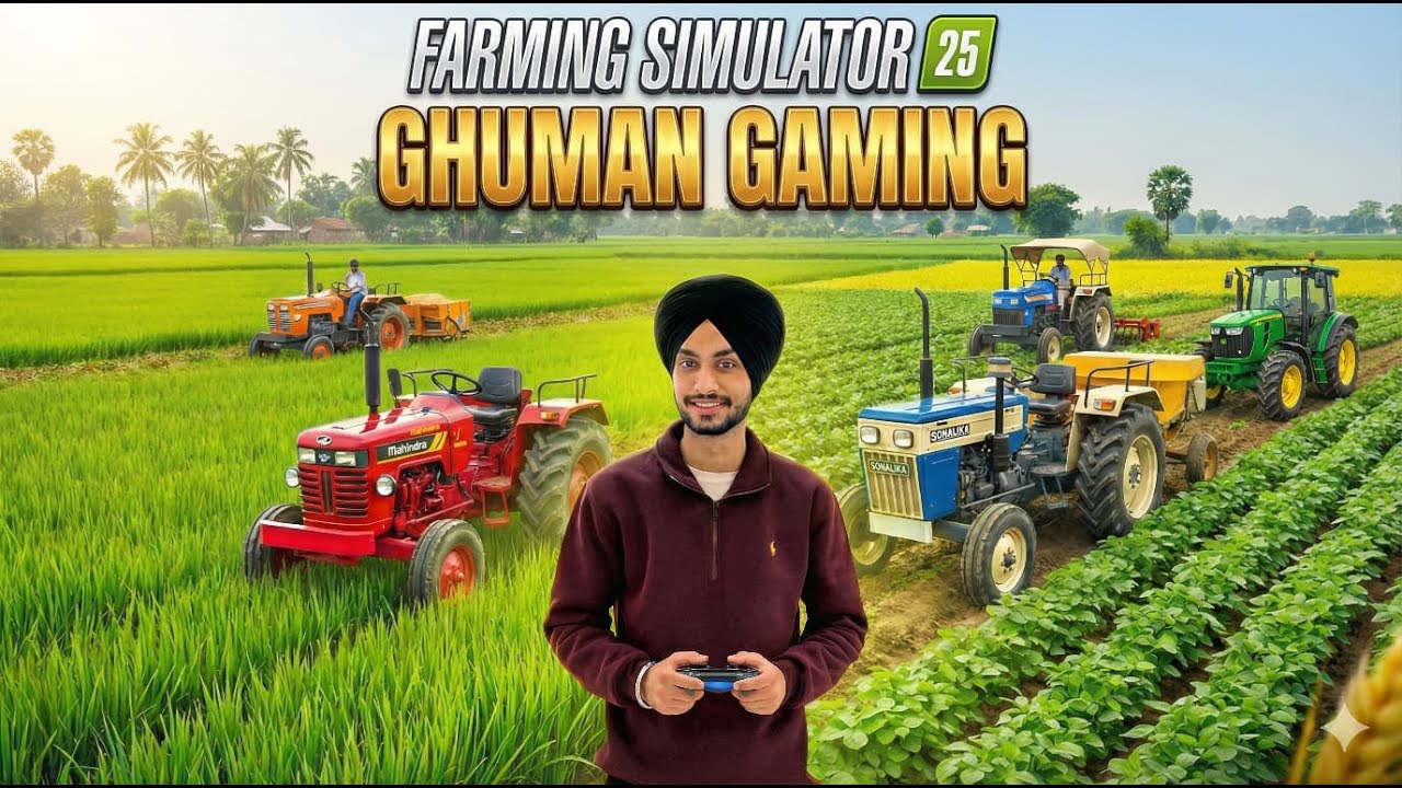 FARMING SIMULATOR 25 🚜❤️KANK VADHNI AJJ AJOO #fs25 #Live #punjabigamer#Stream