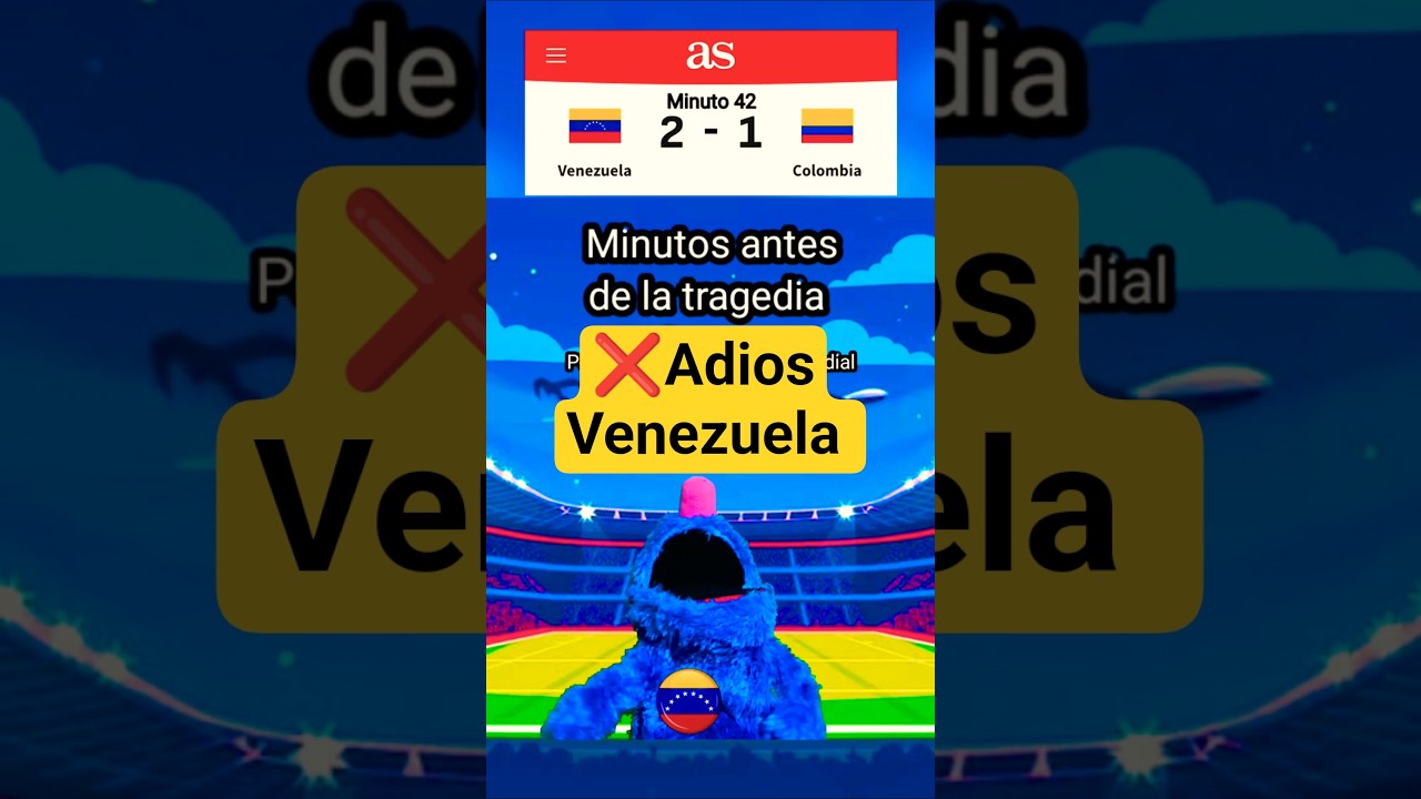 VENEZUELA ELIMINADO DEL MUNDIAL 2026 VS COLOMBIA 6 A 3 Eliminatorias Sudamericanas Conmebol Bolivia