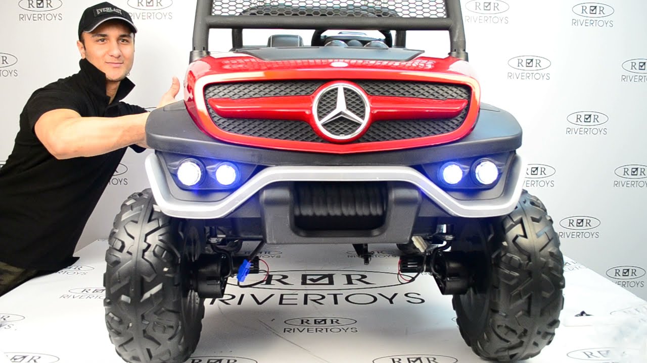 Детский электромобиль Mercedes-Benz Unimog Concept (P555BP) - сборка