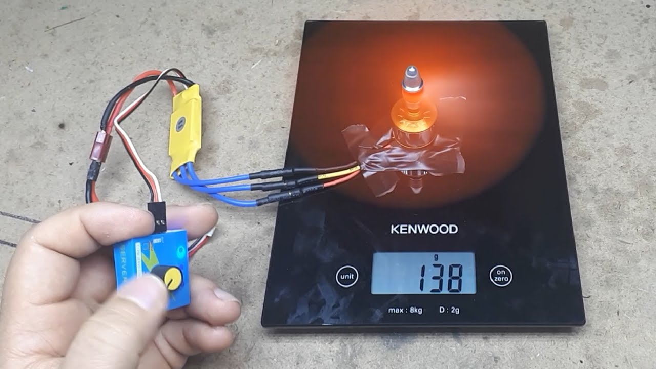 2200KV Brushless Motor Test - A2212-6T --Fırçasız motor yük testi...