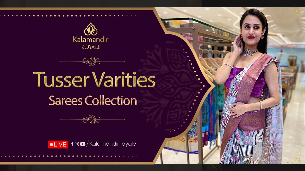 Royale Exclusive Sarees: TUSSER VARIETIES SAREES @ Weavers Price | Offer Valid For 24Hrs