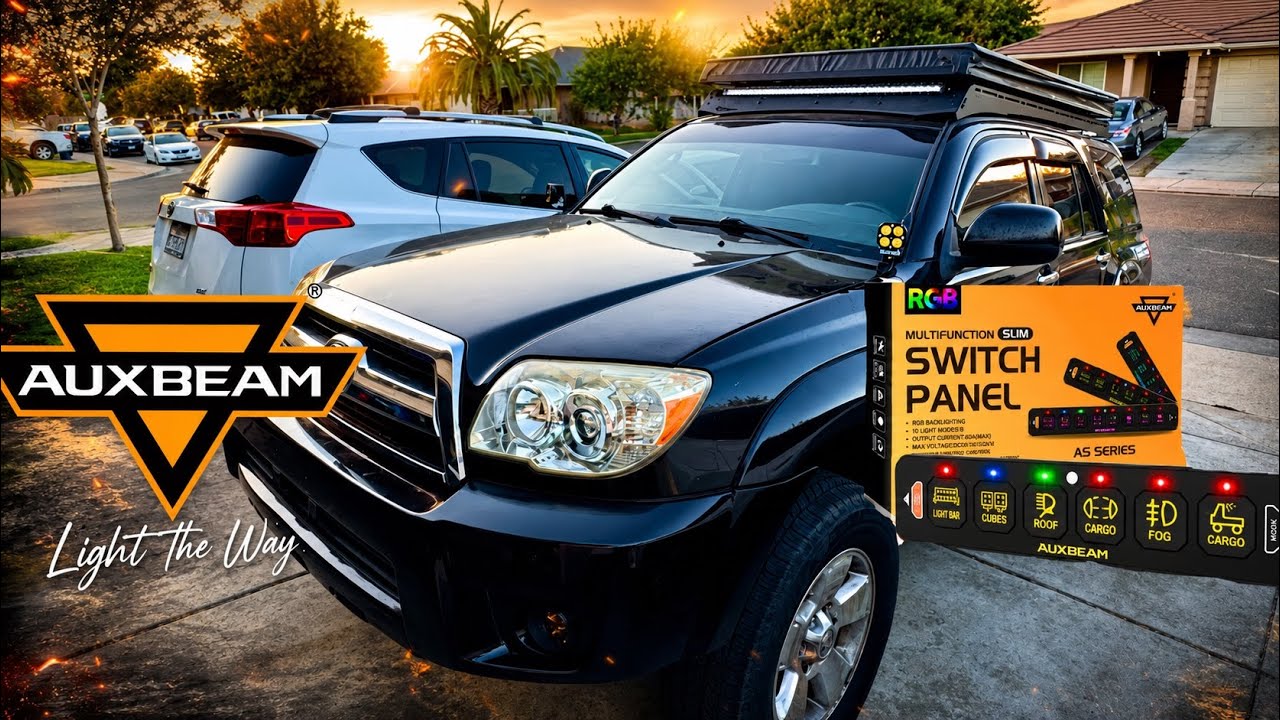 Auxbeam выступает спонсором 4Runner 4-го поколения | Тонкая панель переключателей AS SERIES на 8 ...