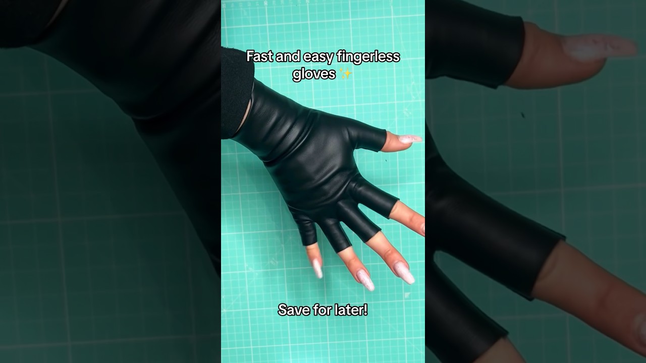 How to make easy fingerless gloves!