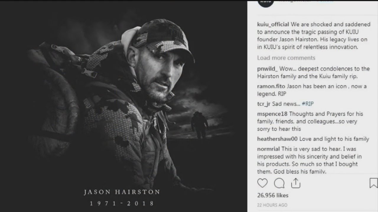 KUIU Founder Jason Hairston Dead