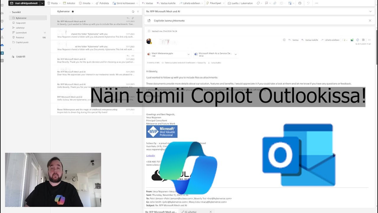 Näin toimii Copilot Outlookissa!